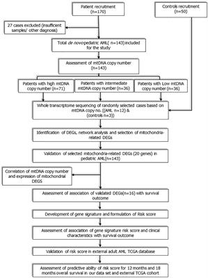 Mitochondrial <mark class="highlighted">gene expression signature</mark> predicts prognosis of pediatric acute myeloid leukemia patients